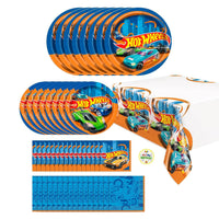 Hot Wheels Birthday Party Supplies Bundle, Serves 8 Guests