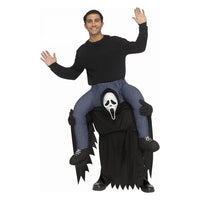 Fun World Carry Me Ghost Face Adult One Size Costume – Piggyback Illusion for Halloween & Cosplay
