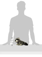 Aurora Miyoni Raccoon Stuffed Animal 10 Inch – Realistic Grey Plush Toy with Lifelike Details for Kids and Collectors