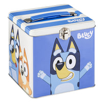 The Tin Box Company Bluey XL Storage Tin with Handle – Large Metal Storage Container for Toys, Snacks and Kids Essentials