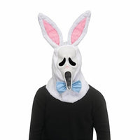 Ghost Face® Easter Bunny Mask – Official Fun World Adult Costume Accessory with White Hood & Pink Bunny Ears