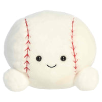 Aurora Adorable Palm Pals Party Sized Slugger Baseball Stuffed Animal - Fun Characters Now in Bigger Sizes - Perfect for Decorating Rooms and Birthday Gifts - White 7 Inches
