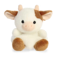 Aurora Palm Pals Caroline Brown Cow Stuffed Animal 5 Inch – Cute Collectible Plush Toy for Kids, Décor and Gifts