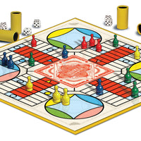 Winning Moves Games USA Dice Game – Parcheesi Royal Edition: Classic Family Favorite with Artwork, Tokens & Dice Cups, 2–4 Players, Ages 8+