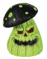 Seasons Halloween Mushroom Decoration, Glows in Blacklight, 8 x 7.5 x 10 Inches