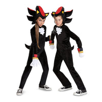 Disguise Sonic Shadow Deluxe Costume for Kids, Official Sonic Movie 3 Costume with Headpiece and Gloves, Child Size (7-8)