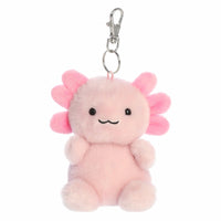 Aurora Palm Pals Ax Axolotl Clip-On Plush – Cute Pink 4 Inch Collectible Keychain with Lobster Clasp for Backpacks & Gifts