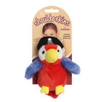 Aurora Shoulderkins Swashbuckler Parrot Stuffed Animal 4 Inch – Red Clip-On Plush Toy for Kids, Costumes and Collectors