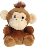 Aurora Palm Pals Boomer Monkey Stuffed Animal – Pocket-Sized Polyester Plush Toy, Collectable Brown Sitting Monkey, 5 Inches
