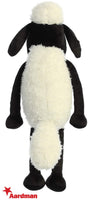 Aurora World Shaun the Sheep Officially Licensed Polyester Stuffed Animal Plush Toy, White, Black and Cream, 17 Inches