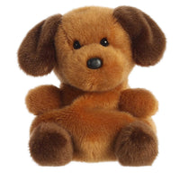 Aurora Palm Pals Ruff Ruff Puppy Stuffed Animal - Soft Plush Collectible Dog Toy with Bean Pellet Fill - Room Decor & Birthday Gift for Kids and Collectors - Brown, 4.5 Inches