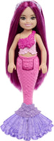Barbie Chelsea Mermaid Small Doll (6-Inch) with Pink Hair Wearing Removable Crown Accessory, 6-inch Toy