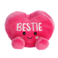 Aurora Palm Pals Bestie Candy Heart Stuffed Animal 5 Inch – Cute Pink Collectible Plush Toy for Kids, Décor and Gifts