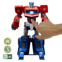 Transformers Toys Bumblebee Cyberverse Adventures Dinobots Unite Roll Nâ€™ Change Optimus Prime/Bumblebee Push-to-Convert Action Figure, 6 and Up, 10-inch