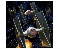 Star Wars Classic Beverage Napkins 16 Count – Multicolor Disposable Cocktail Napkins for Themed Parties and Events