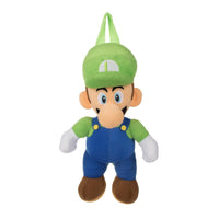Super Mario Bros Luigi Plush Backpack – 16″ Officially Licensed Luigi Figure School Backpack with Adjustable Straps – Kids Travel & Everyday Toy Bag