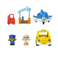 Fisher-Price Little People Take A Trip Playset with Airplane, Taxi, Figures & Travel Accessories for Toddlers and Preschool Kids