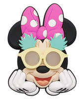 Disney Minnie Mouse Sunglasses PVC Soft Touch Magnet, 3x4 Inch Refrigerator Magnet in Pink, Black & Teal — Collectible Souvenir Gift