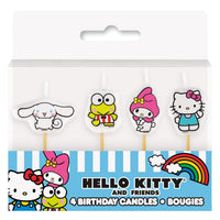 Unique Hello Kitty and Friends Pick Candles, 4 Count, Events and Party Supplies
