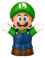 Fisher-Price Little People Nintendo Mario Luigi Action Figure Set, 7 cm Plastic Collectible Toy for Kids Ages 3 and Up, Green and Blue