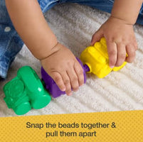 Fisher-Price Rock-A-Stack & Snap-Lock Beads Baby Toy Bundle | Classic Developmental Toys for Infants 6 Months+ | Mattel 80 Years Anniversary Edition
