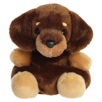 Aurora Adorable Palm Pals Houdini Dachshund Stuffed Animal - Fun Collectible Plush for Kids and Adult Collectors - Perfect for Decorating Rooms and Birthday Gifts - Brown 4.5 Inches