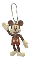 Disney Retro Mickey Mouse Bendable Key Chain (Brown) Key Accessory, Multi-Colored, 3