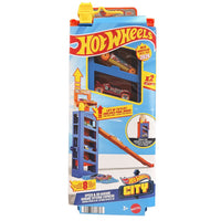 Hot Wheels City Speed & Go Garage Playset, 2 Cars, New 2026