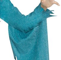 Fun World Ghost Face Girls Glitter Halloween Costume, Pastel Teal