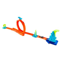 Hot Wheels Stunt Track Loop Flag Finish