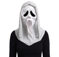Fun World Ghost Face Adult Glitter Mask, One Size Fits Most, Silver