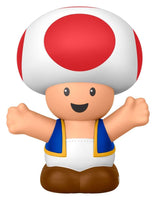 Fisher-Price Little People My Mario Toad Action Figure, 7 cm Plastic Super Mario Character Toy for Toddlers 18 Months and Up