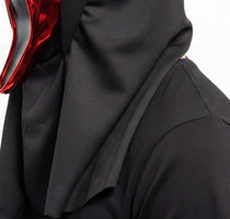 Fun World Ghost Face Adult Chrome Devil Face Mask, One Size Fits Most, Red