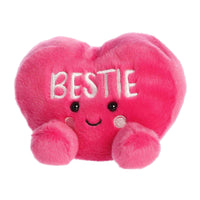 Aurora Palm Pals Bestie Candy Heart Stuffed Animal 5 Inch – Cute Pink Collectible Plush Toy for Kids, Décor and Gifts