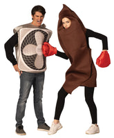 Rasta Imposta Funny Novelty Gag Halloween Costumes, Sh!t Hits the Fan Couples Costume Set, Women and Men, Adult One Size