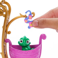 Disney Princess Rapunzel Animal Friend Carriage with Pascal, Rolling Wheels, Blanket & Accessories, Collectible Doll Accessory Playset