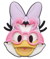 Disney Daisy Duck with Flamingo Sunglasses PVC Soft Touch Magnet, 3-4 Inch Refrigerator Magnet in Pink, Lavender & Yellow