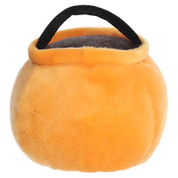 Aurora Spooky Palm Pals Party Sized Bucky Candy Bucket Stuffed Animal - Fun Seasonal Plush in Bigger Sizes - Perfect for Halloween Decorations and Gifts - Orange 7 Inches