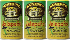 Konriko - Jalapeno All Purpose Seasoning 5 oz (Pack of 3) - Wheat Free - Gluten Free - No MSG