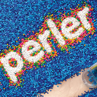 Perler Fuse Beads 4000 Pcs Stripes 'n Pearls Assorted Colors with Storage Tray for Kids Crafts, 16 Colors, Ages 6+