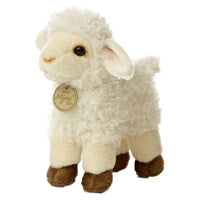 Aurora Adorable Miyoni Tots Baby Lamb Stuffed Animal - Lifelike Detail - Cherished Companionship - White 7 Inches