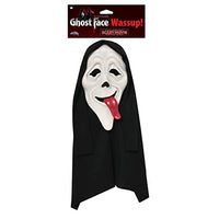 Wass Up Ghost Face Mask – Classic Parody Halloween Costume Mask with Elastic Strap, Lightweight Scary Movie