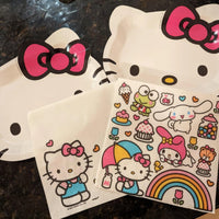 White Hello Kitty Shaped Paper Plates - 8.50" x 7.38" (Pack of 8) - Fun Character Design, Perfect for Kids' Birthday Parties and Themed Celebrations