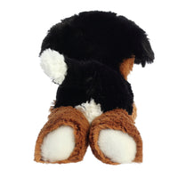 Aurora Mini Flopsie Bernie Mountain Dog Stuffed Animal - Soft Plush Bernese Mountain Dog Toy with Bean Pellet Filling - Black, White, and Tan - 8 Inches