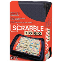 Winning Moves Board Games Scrabble to Go USA, Travel Version of The World's Favorite Word Game, 2 to 4 Players, Ages 8+ (1202), Black, Red