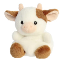 Aurora Palm Pals Caroline Brown Cow Stuffed Animal 5 Inch – Cute Collectible Plush Toy for Kids, Décor and Gifts