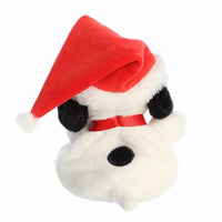 Aurora® Festive Peanuts® Santa Snoopy Palm Pals™ Stuffed Animal - Officially Licensed Toys for All Snoopy Fans - Perfect for Holiday Decorations or Gifts - White 5 Inches