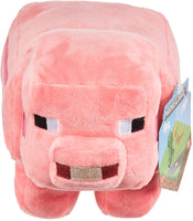 Mattel Minecraft Pig Plush Soft Doll, 8-Inch Video Game-Inspired Stuffed Animal with Pixelated Embroidered Details, Collectible Character Toy for Kids & Fans Ages 3+