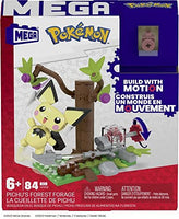 MEGA Pokémon Action Figure Building Toys Set, Pichu's Forest Forage with 84 Pieces, Motion and 1 Poseable and Buildable Character