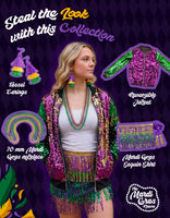 Mardi Gras Outfit for Women Sequin Skirt, Purple Green & Gold Sequin Skirt